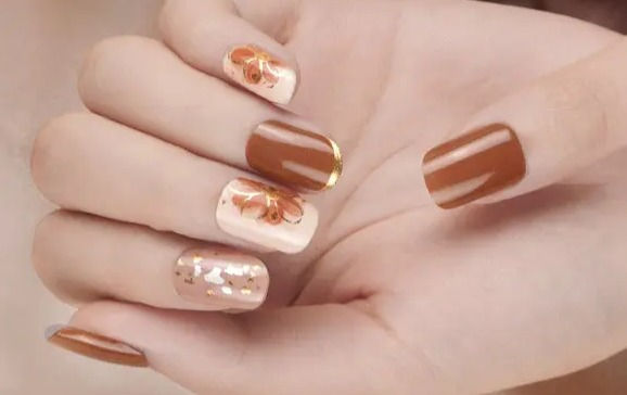 Thumbnail: Desert Floral - Premium Semi-Cured Gel Wraps