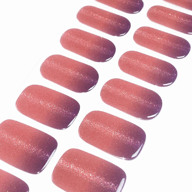 Thumbnail: Mystic Sunset Cat Eye - Premium Semi-Cured Gel Wraps