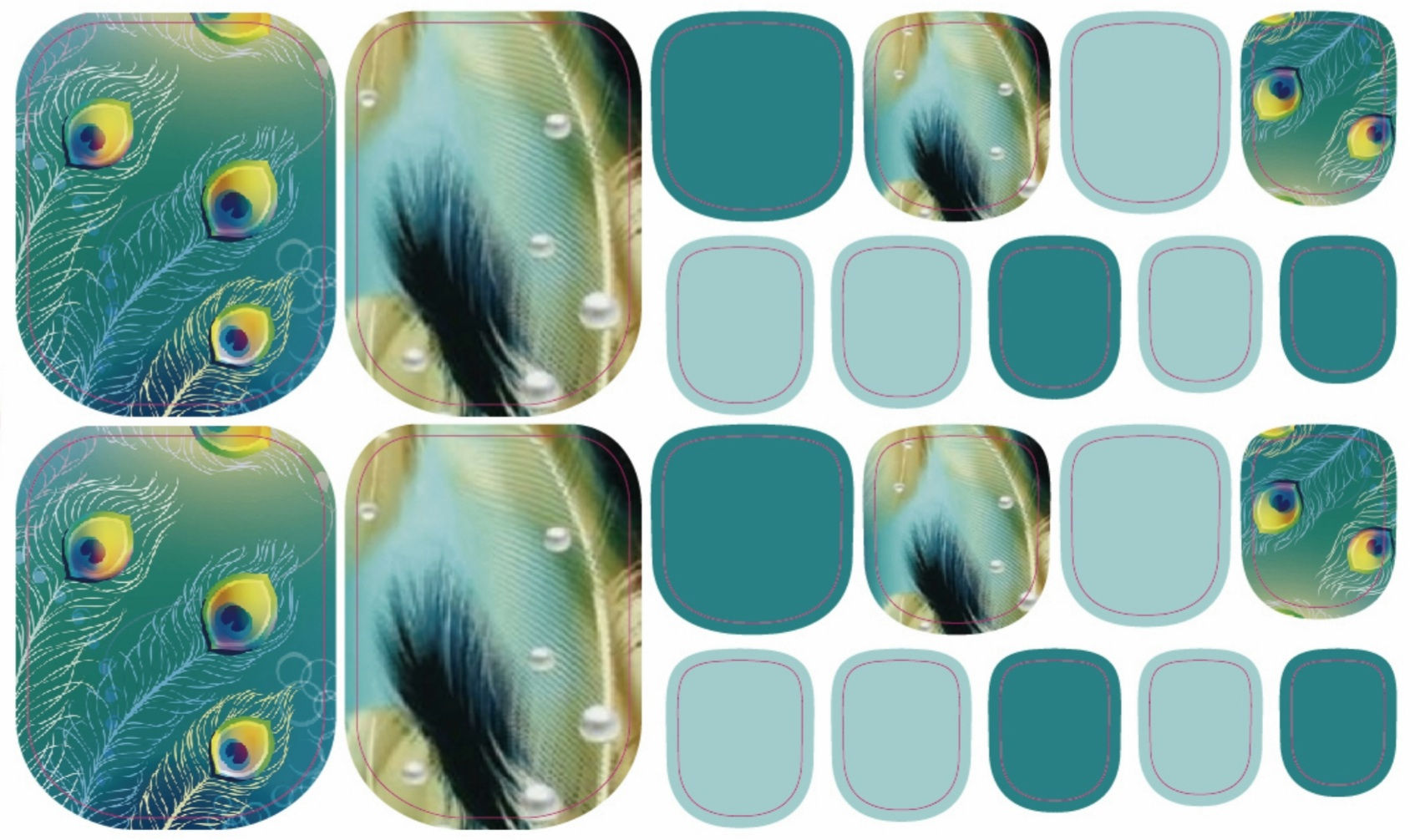 Peacock Pedi - Pedi/Toes