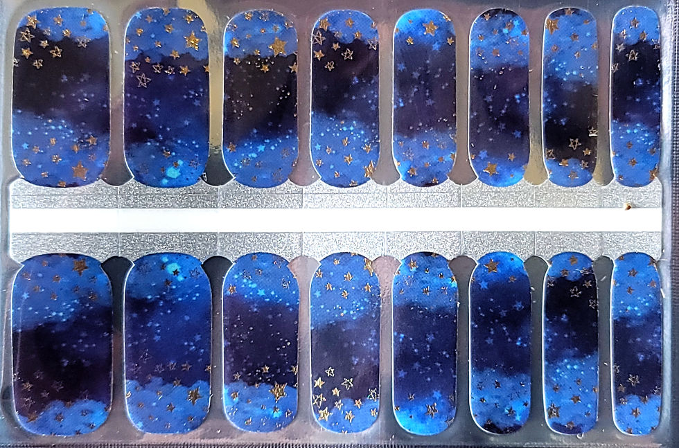 Thumbnail: Golden Stars On Gradient Blue - ZB Series