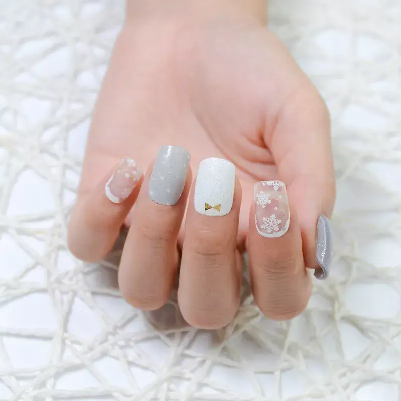 Thumbnail: Grey Winter Day - Premium Semi-Cured Gel Wraps