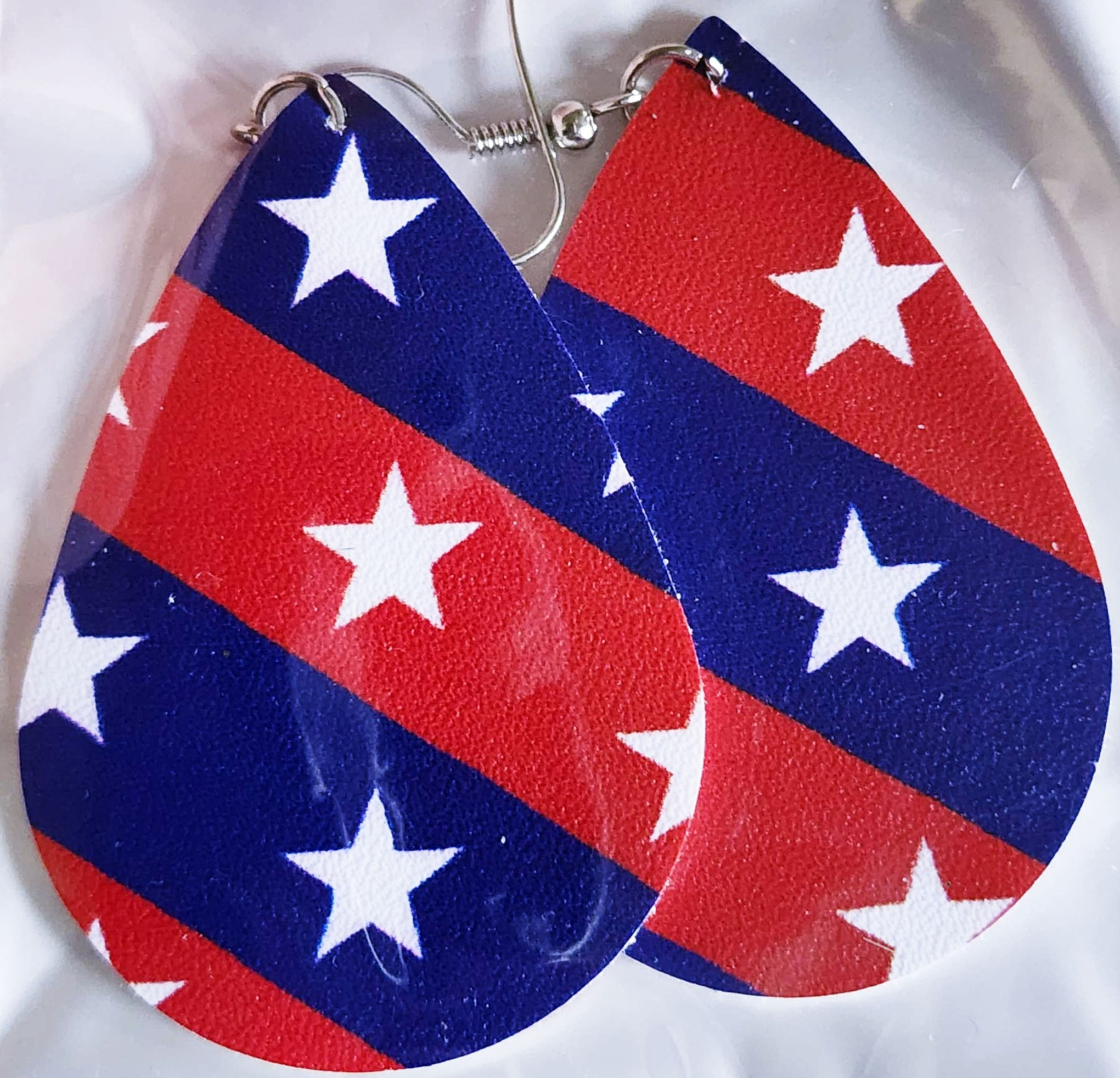 4th Of July Teardrops #6 - Earrings