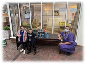 Team Chocolate Orange visit staff at Bridge Haven Care Home