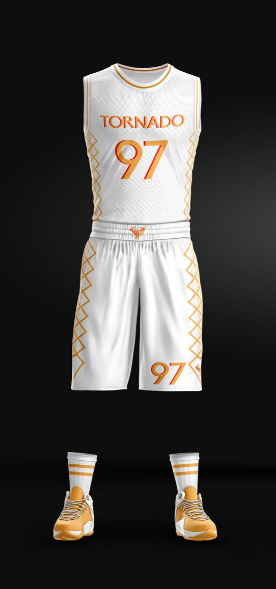 Thumbnail: Custom Reversible Basketball Uniform - Tornado