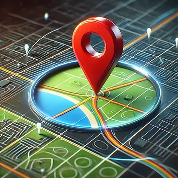 DALL·E 2025-01-30 22.59.09 - A high-quality digital illustration of a Google Maps interfac