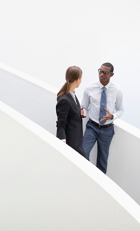 Businessman and Businesswoman