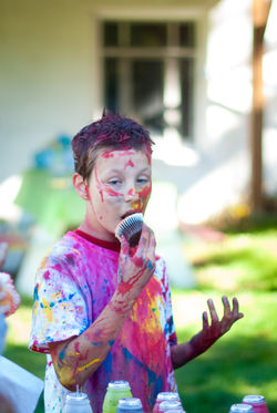 paint fight birthday party