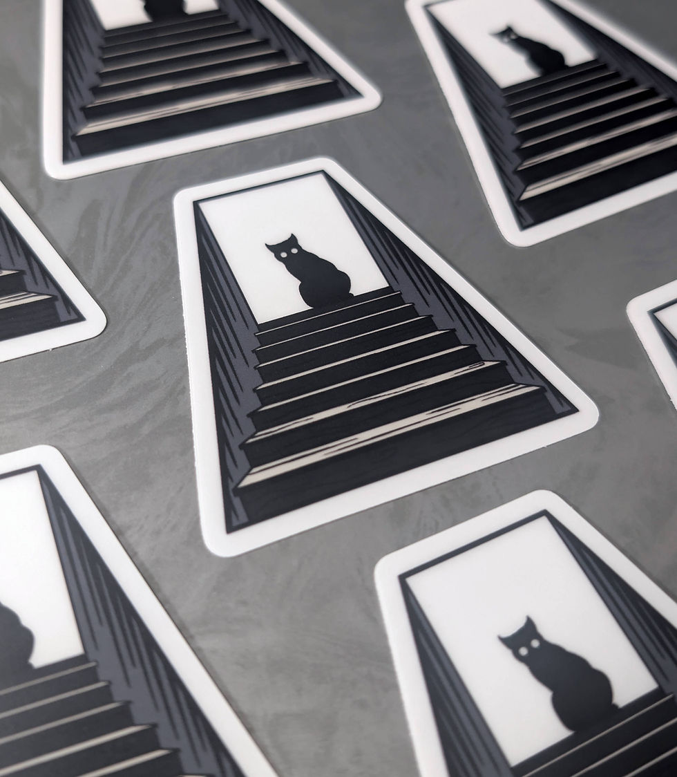 Thumbnail: GLOW IN THE DARK VINYL STICKER, No Witnesses