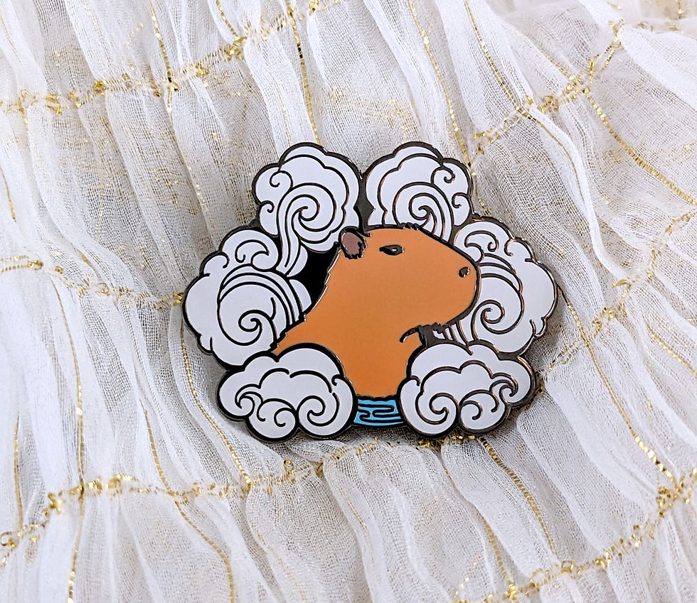 Thumbnail: Capybara Springs Enamel Pin