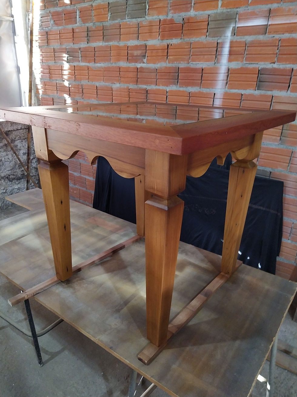 Mesa de Centro Tampo Com Vidro (9)