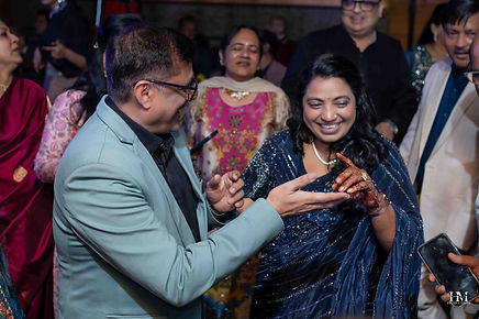 Guests dancing at Diksha and Atul’s DJ night wedding celebration in Jaipur