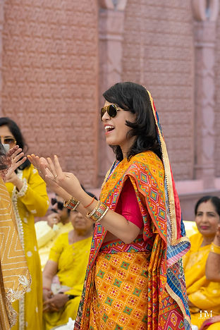 Candid portrait of wedding guests at Jaipur wedding