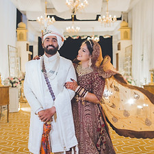 Wedding couple portrait from a wedding in Jaipur, Rajasthan