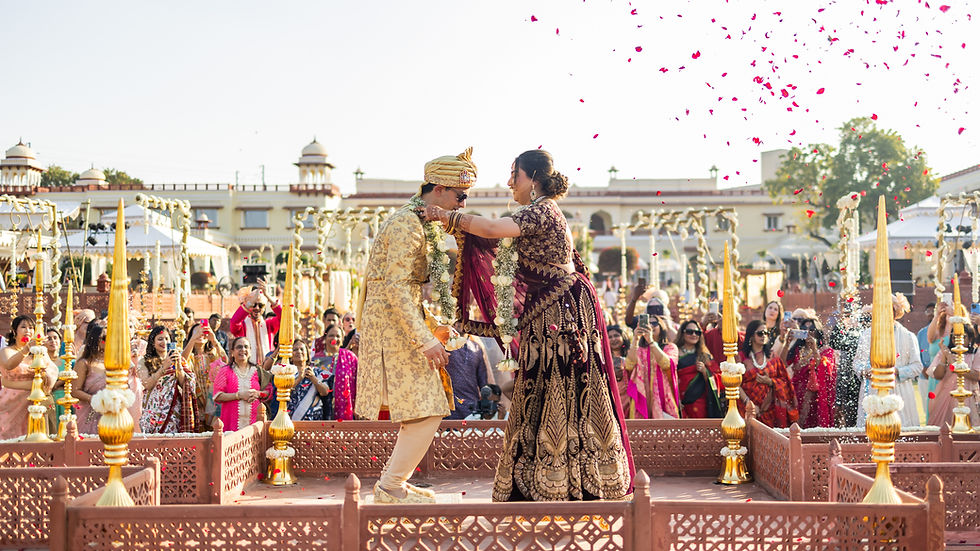 Candid wedding photography in a Destination wedding at Taj Jai Mahal Palace, Jaipur