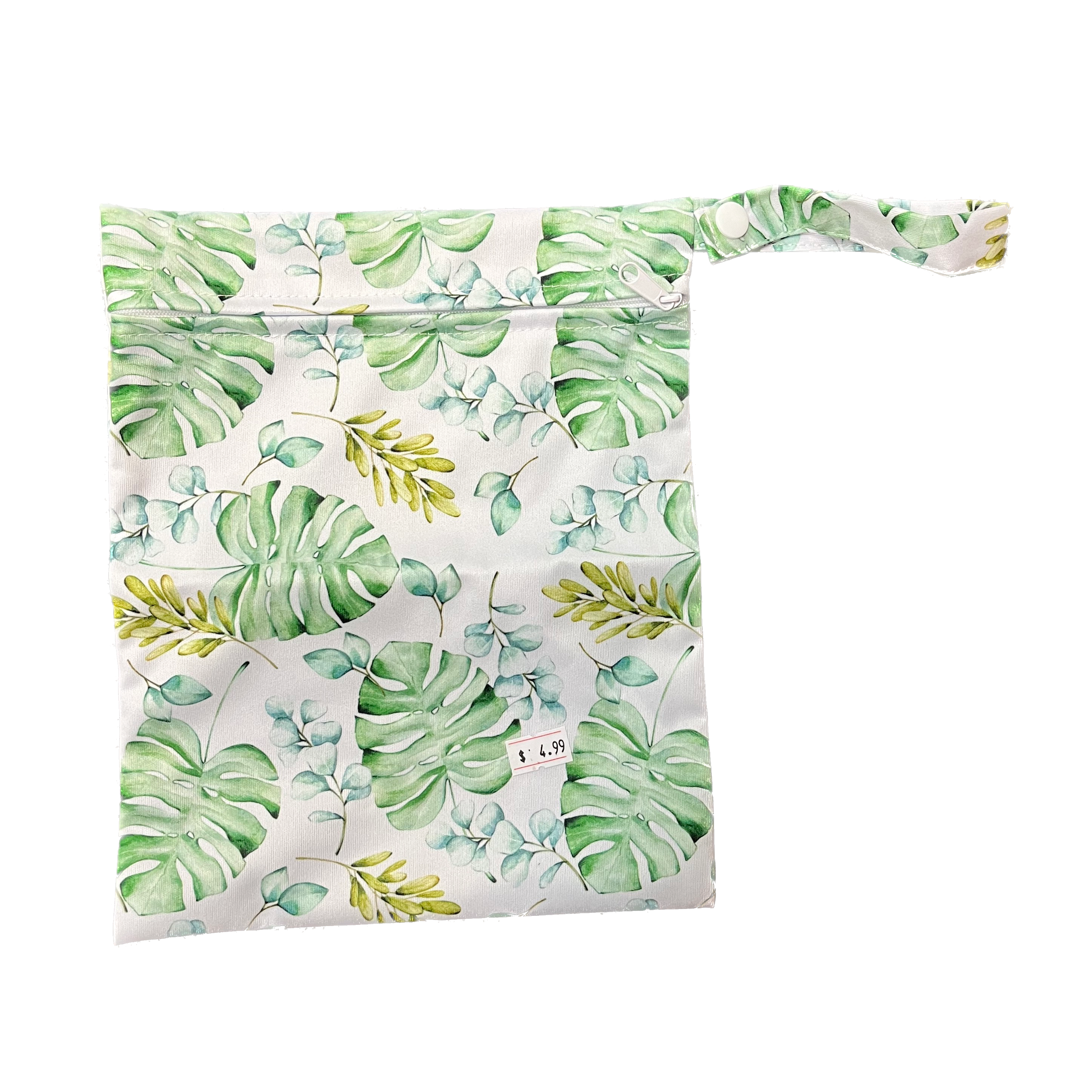 Diaper Wet Bag - Monstera Leaves