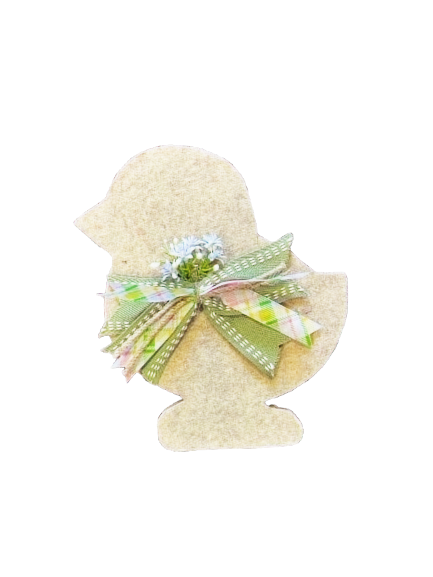 Easter Chick Table Sitter - Natural Felt