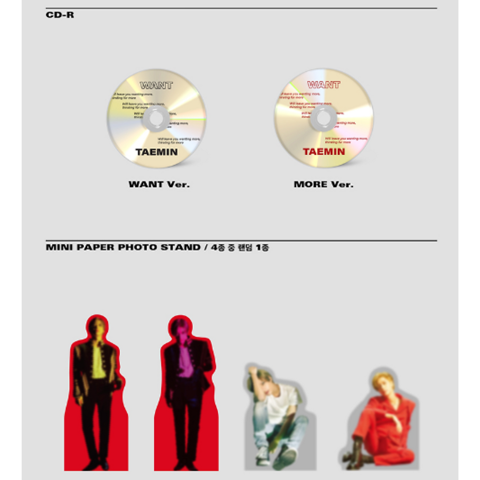 Miniaturbild: Taemin 2nd Mini Album - Want