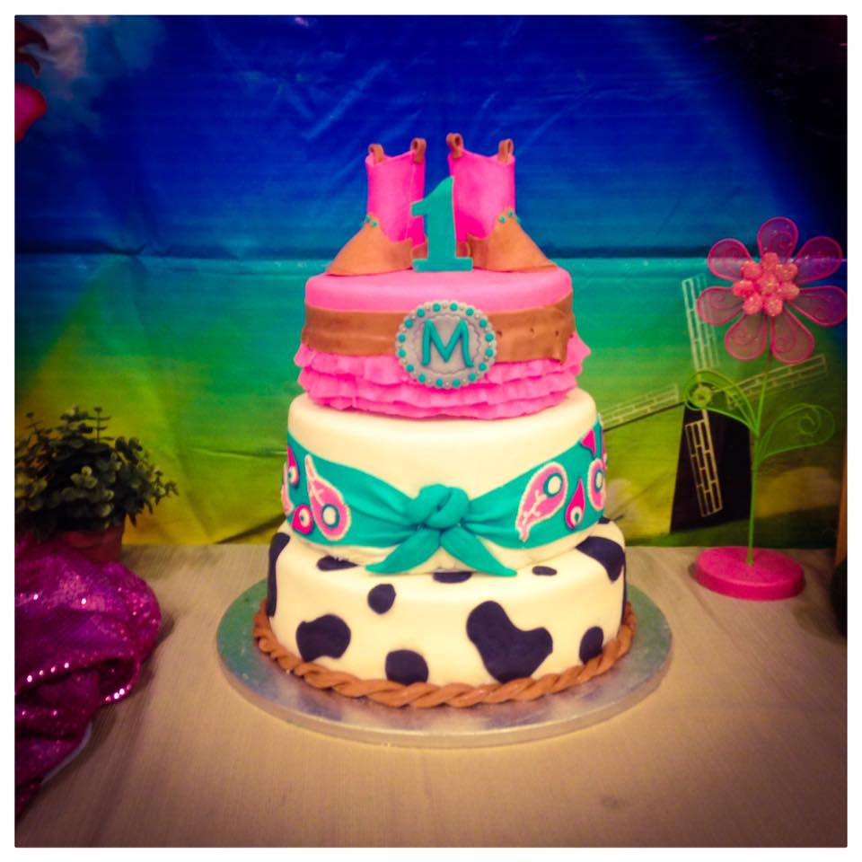 Cowgirl Birthday Cake