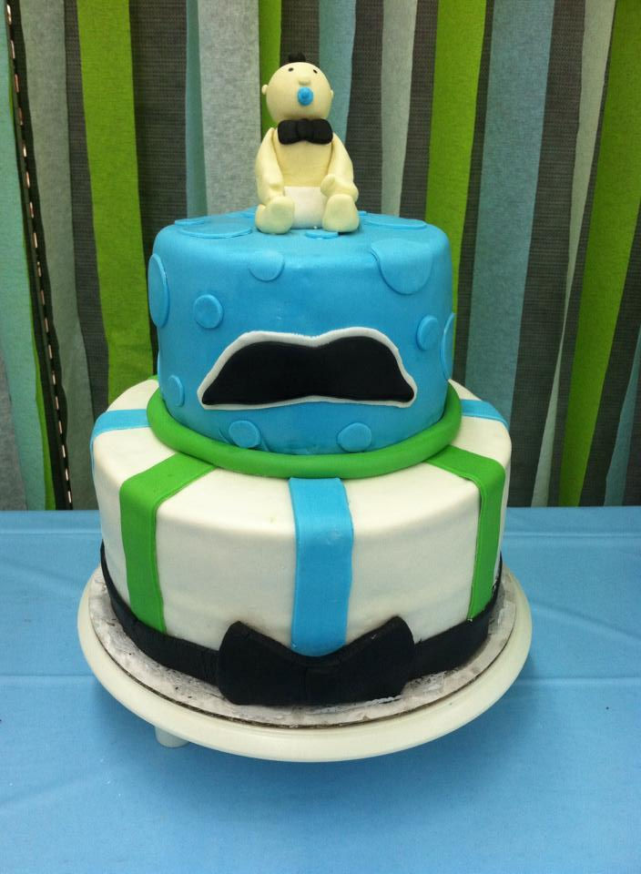Mustache babyshower Cake