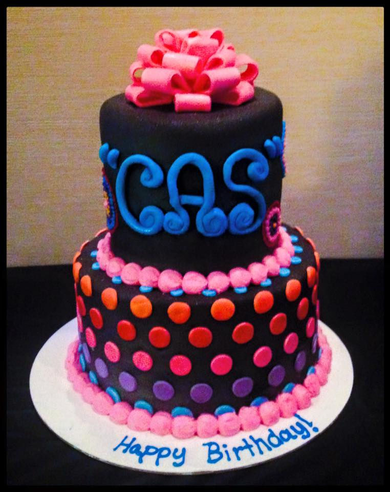 Neon Birthday Cake