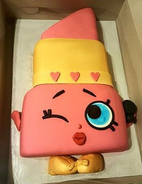 Lippy Lips Shopkins Cake