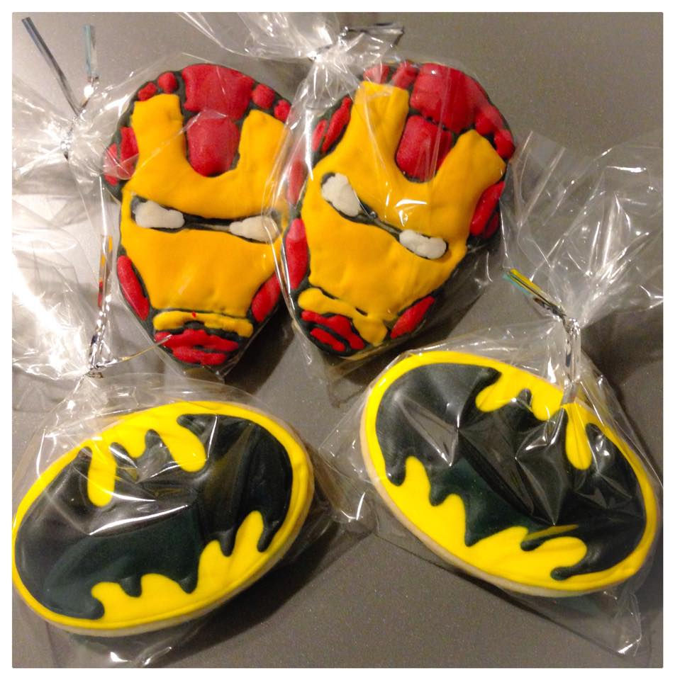 Iron man Batman cookies