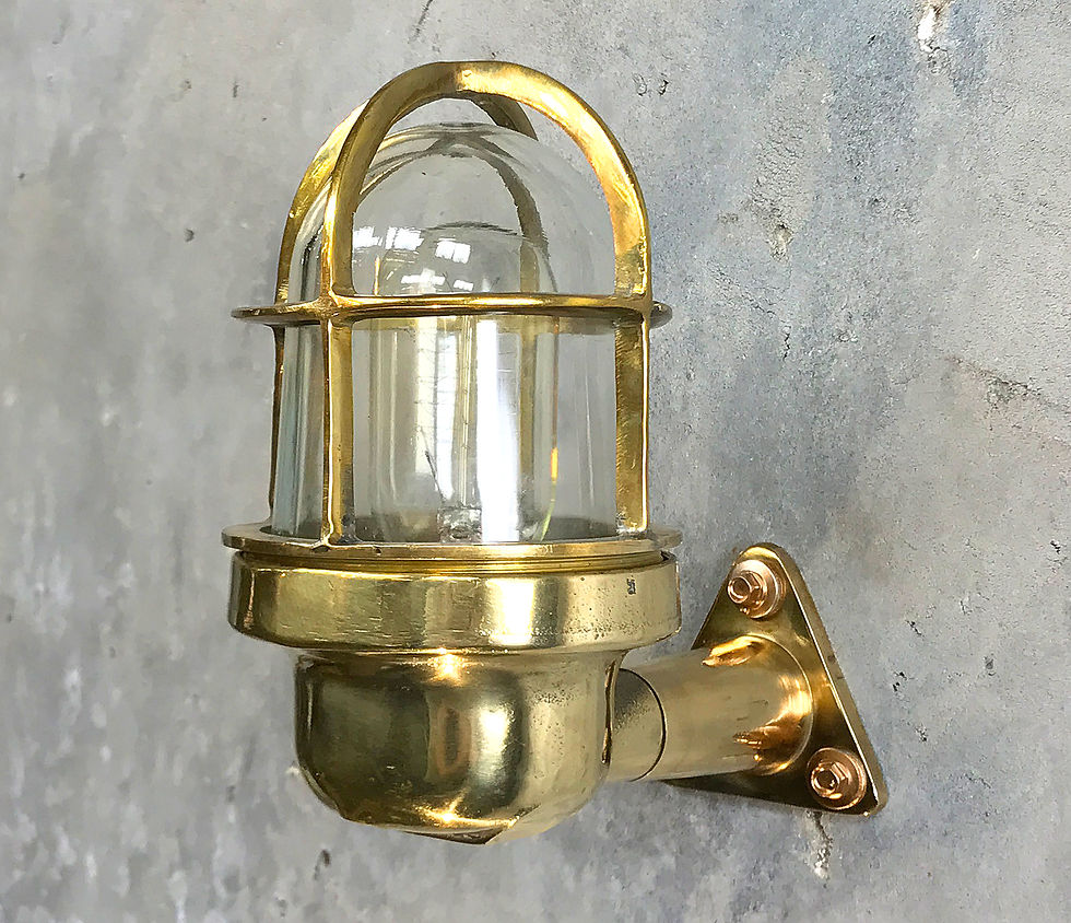 Thumbnail: Wiska Brass 90 Degree Wall Light