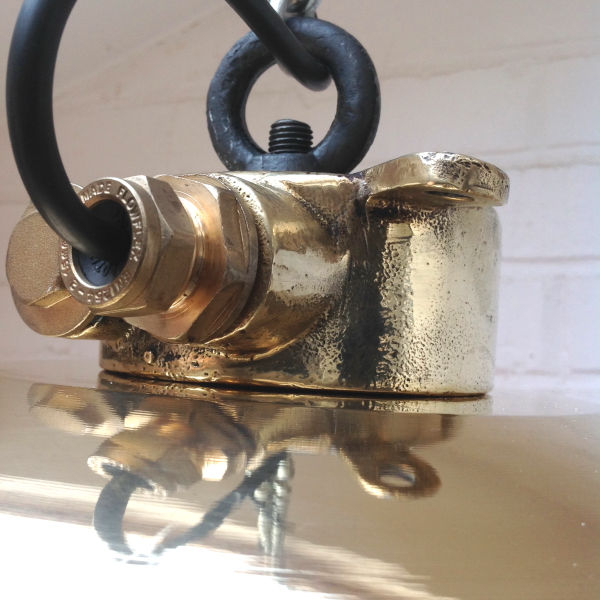 Thumbnail: Explosion Proof Pendant - Brass Shade