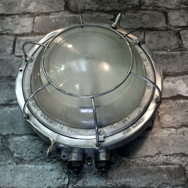 Thumbnail: Aluminium Circular Bulkhead - Diffusion Glass IP56