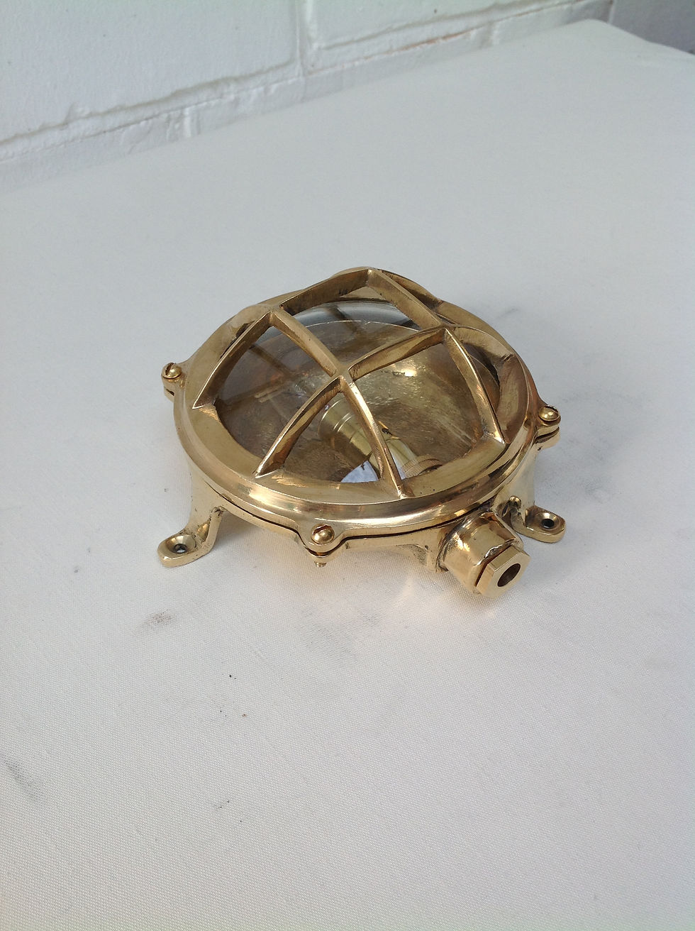 Thumbnail: Small brass wall light