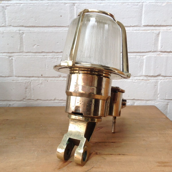 Thumbnail: Brass industrial desk lamp conversion