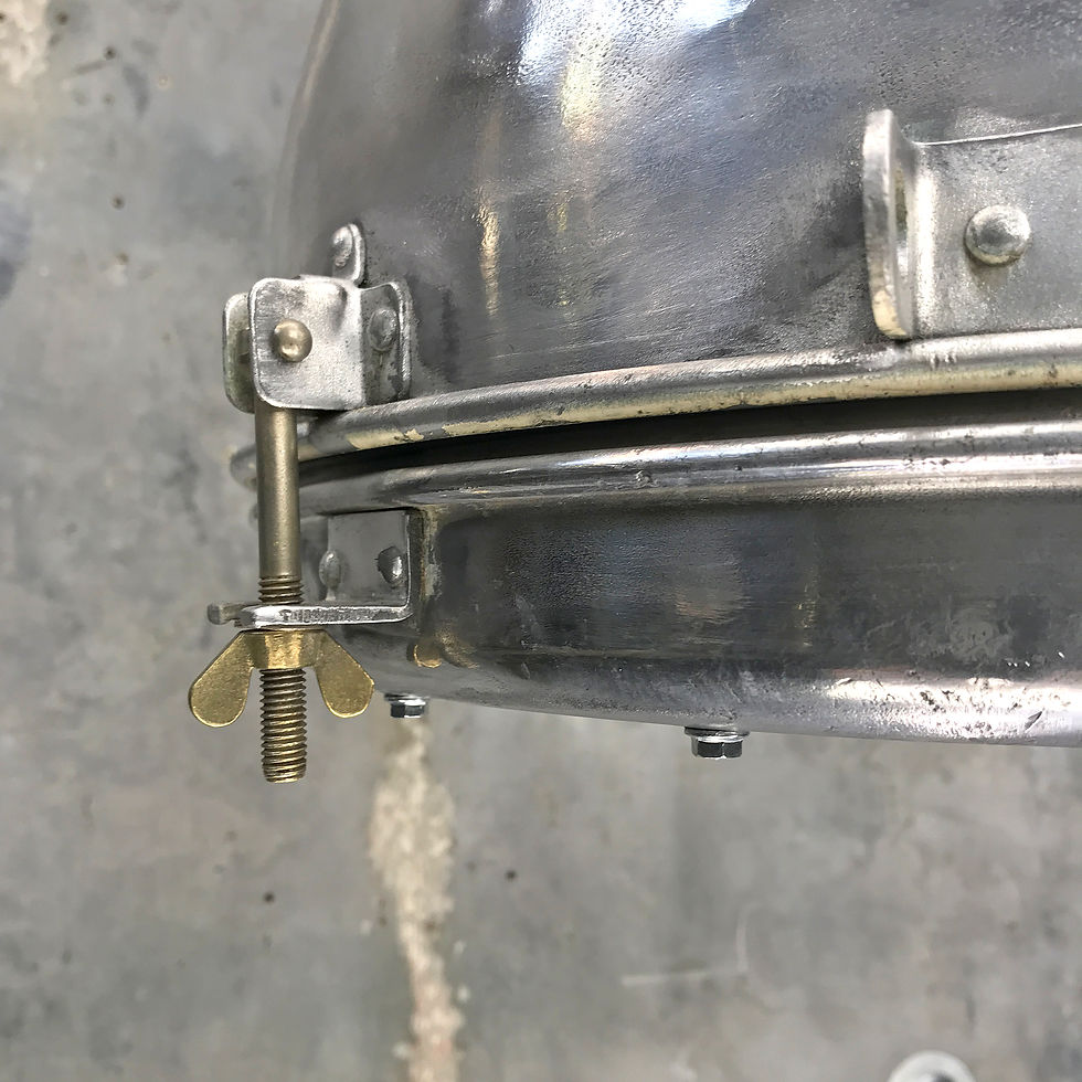 Thumbnail: Aluminium Dome Pendant - Convex Glass
