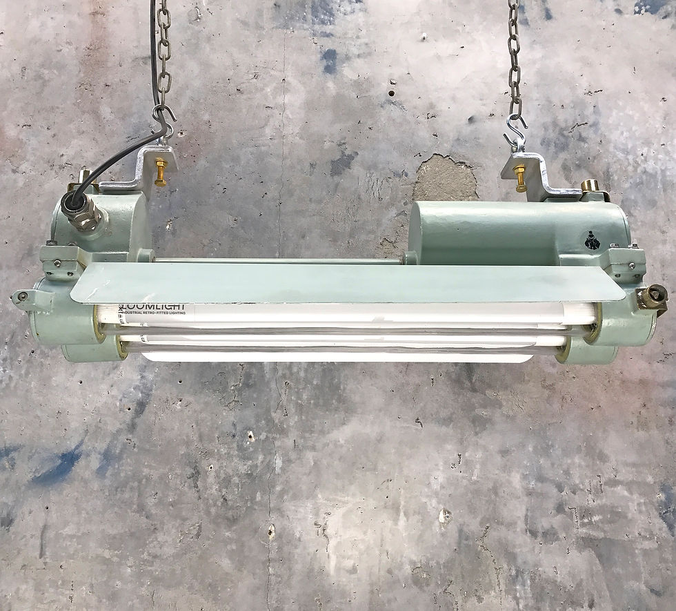 Thumbnail: Flame Proof Strip Light - Brass Fittings