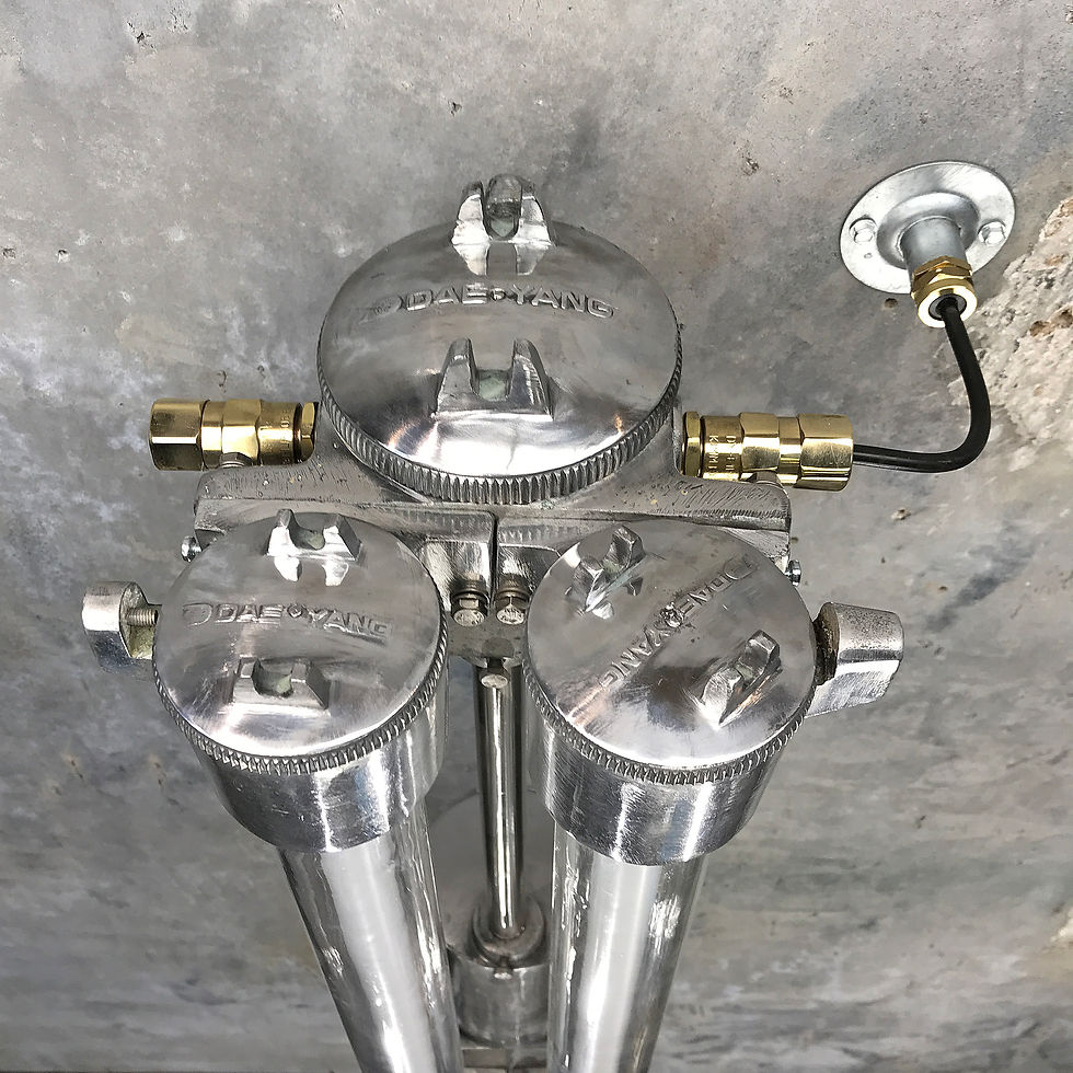 Thumbnail: Flame Proof Twin Strip Wall Light