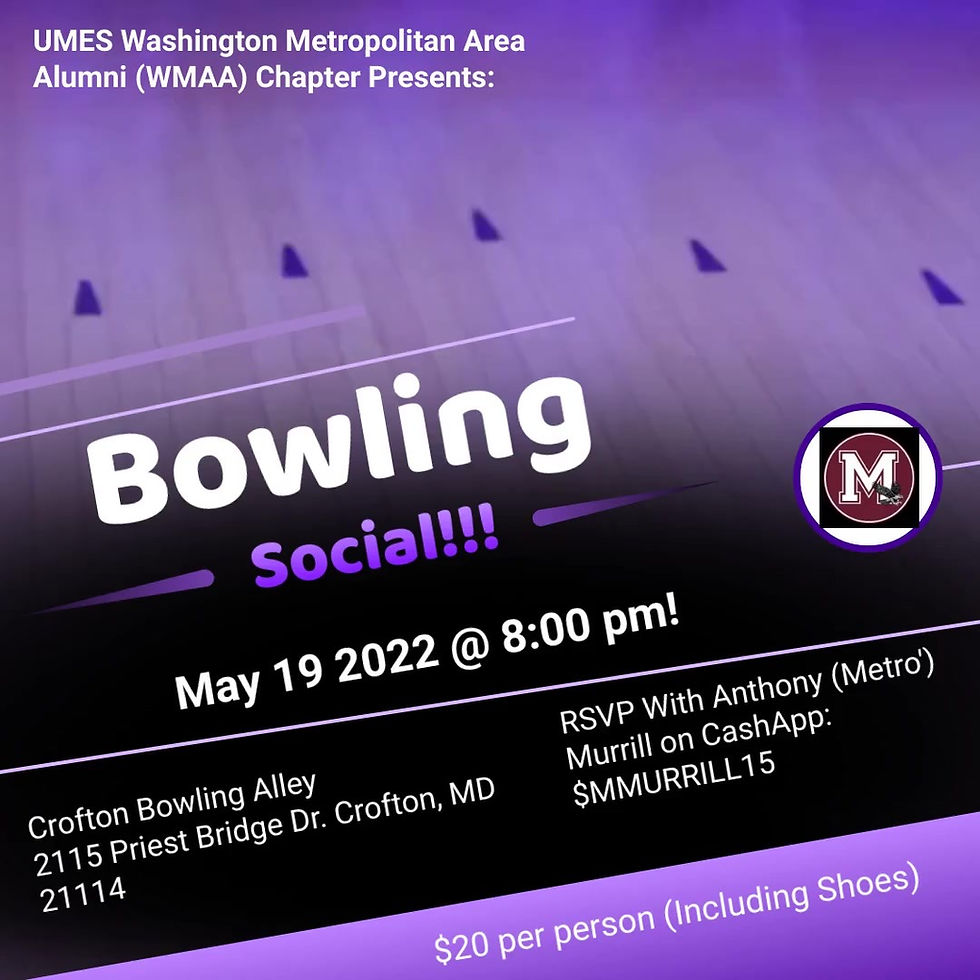 UMES Washington Metro Area Alumni Chapter Bowling Social 