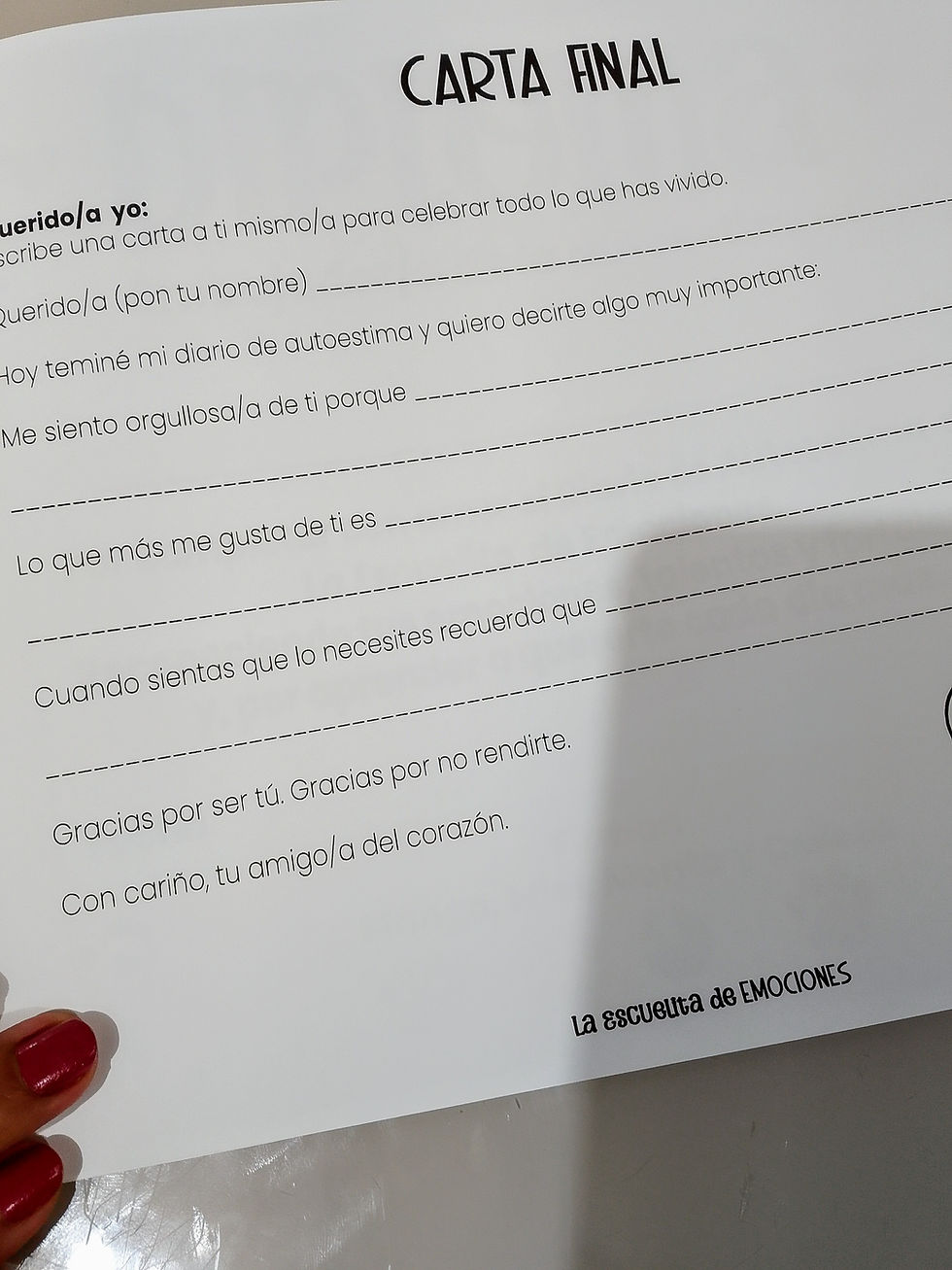 Miniatura: Diario de autoestima
