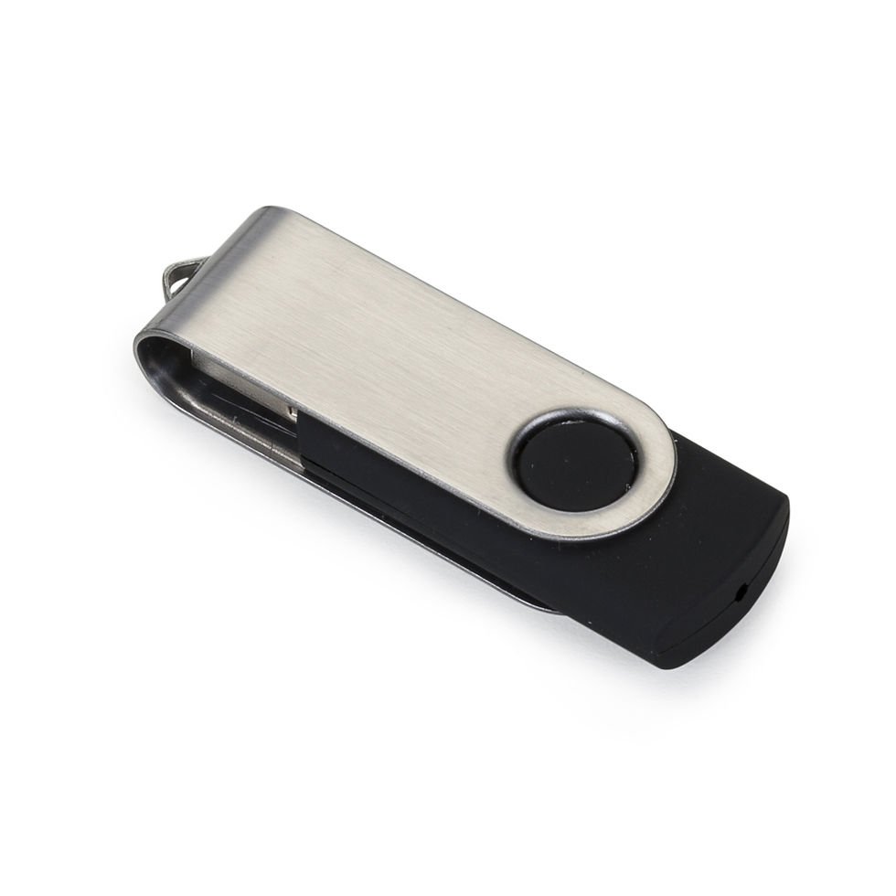 Miniatura: Pen Drive Giratório Metálico 4GB/8GB/16GB/32GB Cod 016