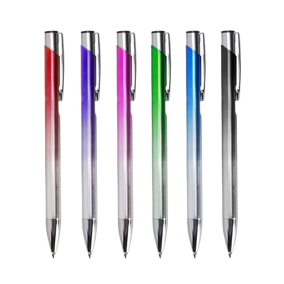 canetas cores citricas