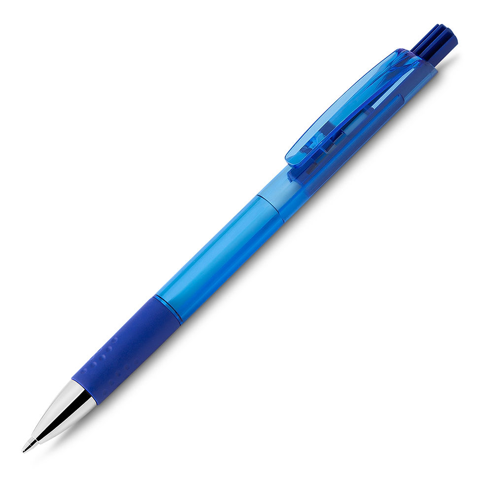 Miniatura: caneta plástica azul