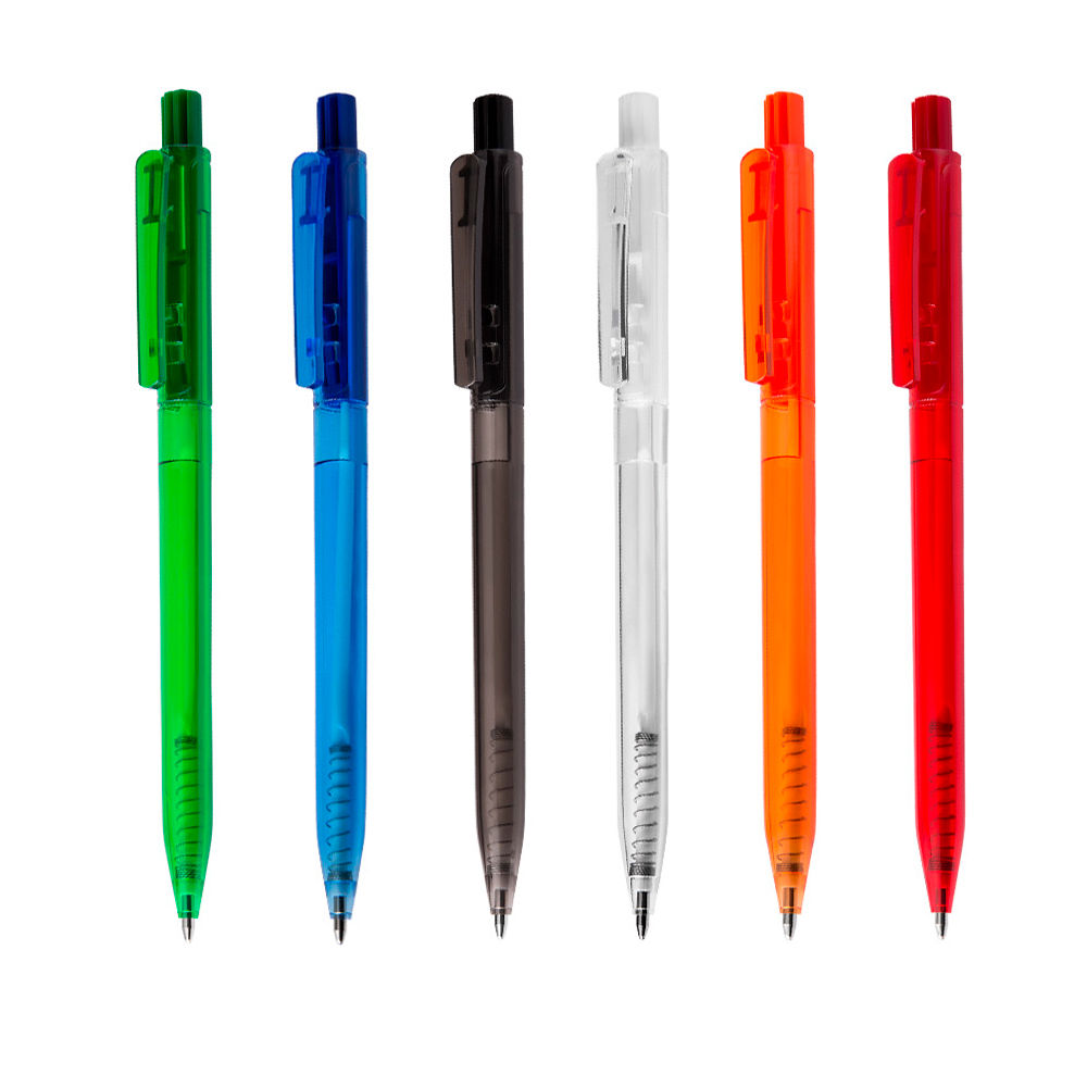 caneta plastica acionamento no clip