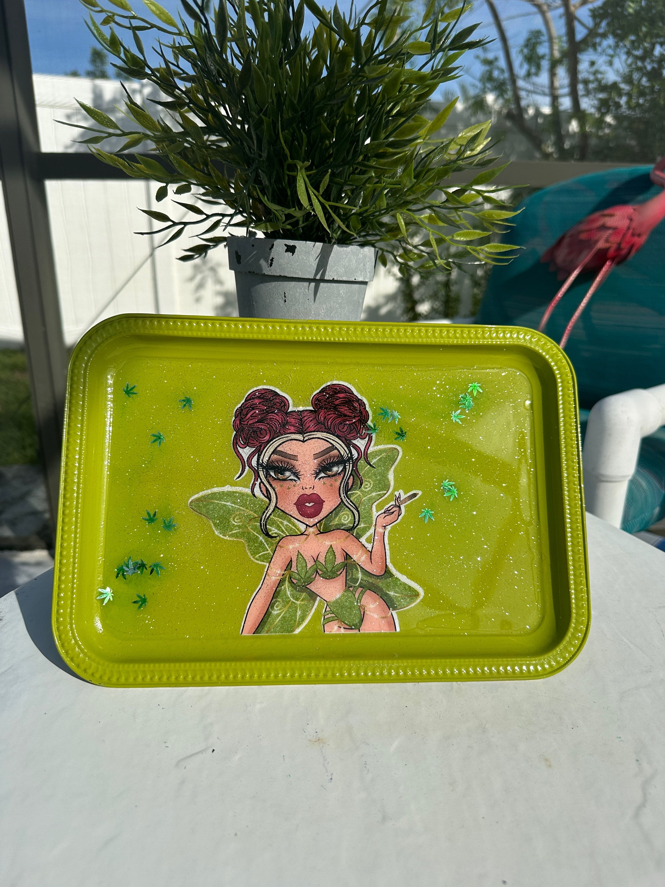 Faded Fairy Rolling Tray
