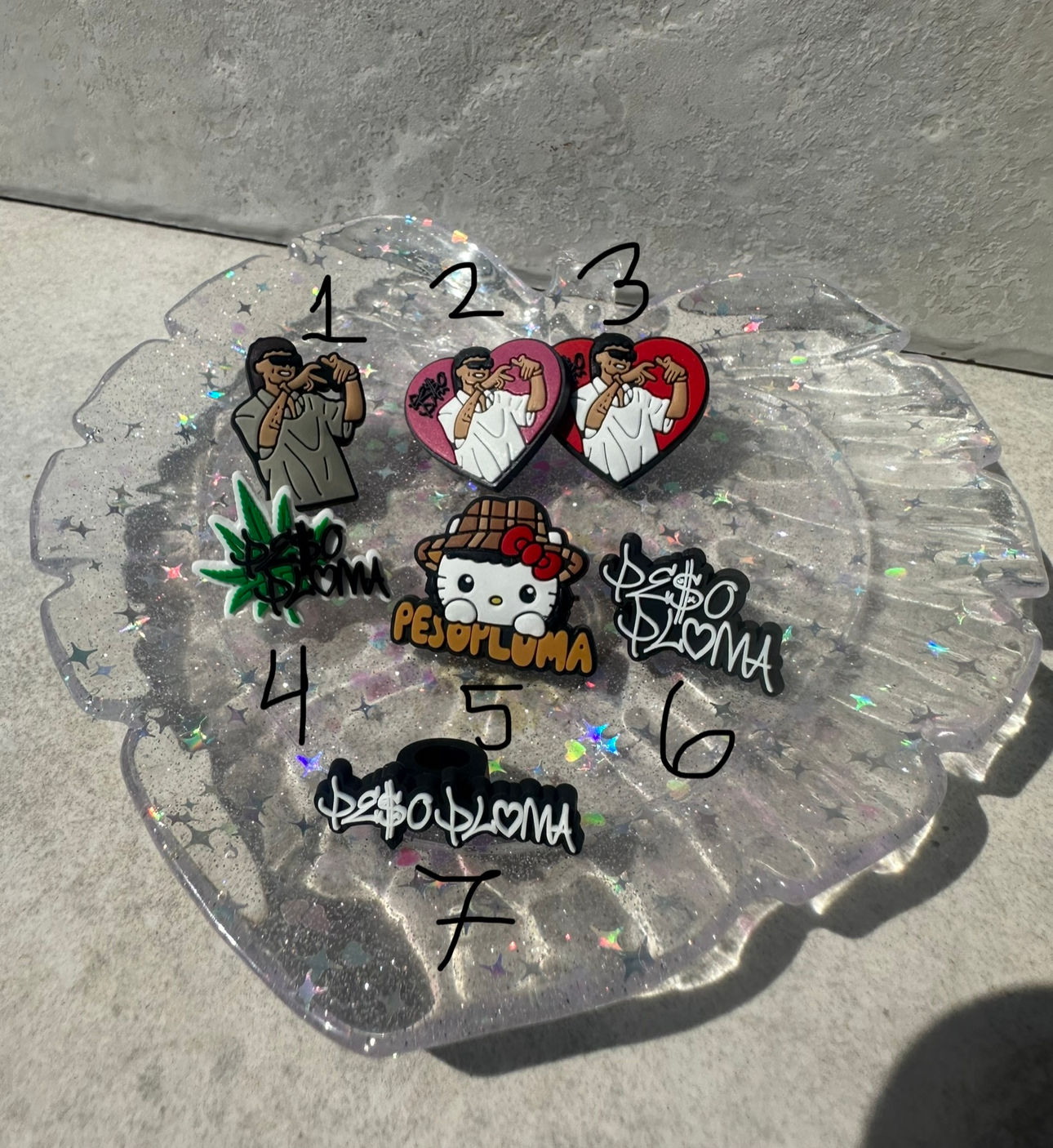 Peso Pluma Straw Toppers