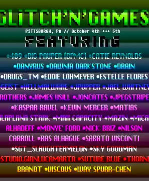 Featured at Glitch’N’Games Fest in Pittsburgh