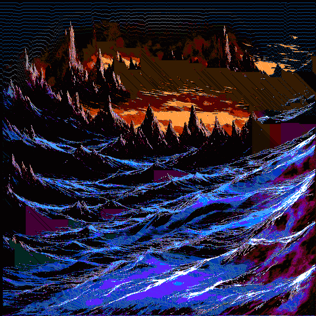 Glitchscape // Digital art // GIF