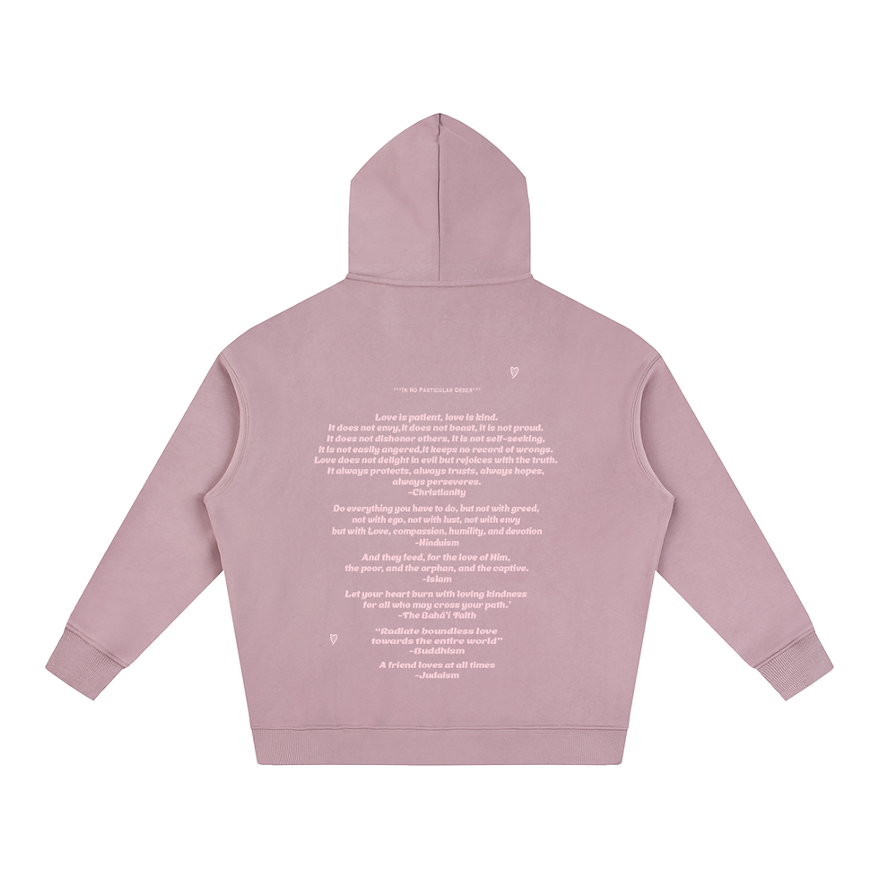 Thumbnail: Simple Strand of Love Fleeced Hoodie "Cloud"