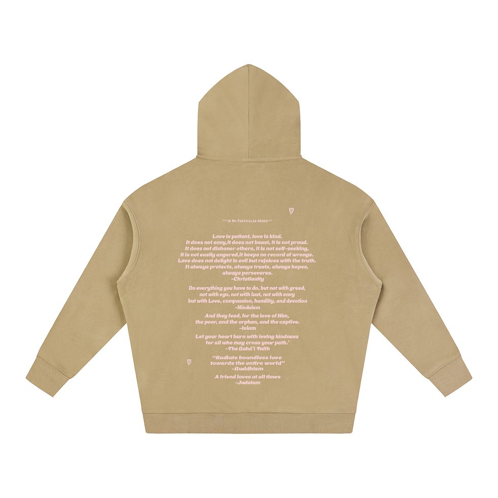 Thumbnail: Simple Strand of Love Fleeced Hoodie "Cloud"