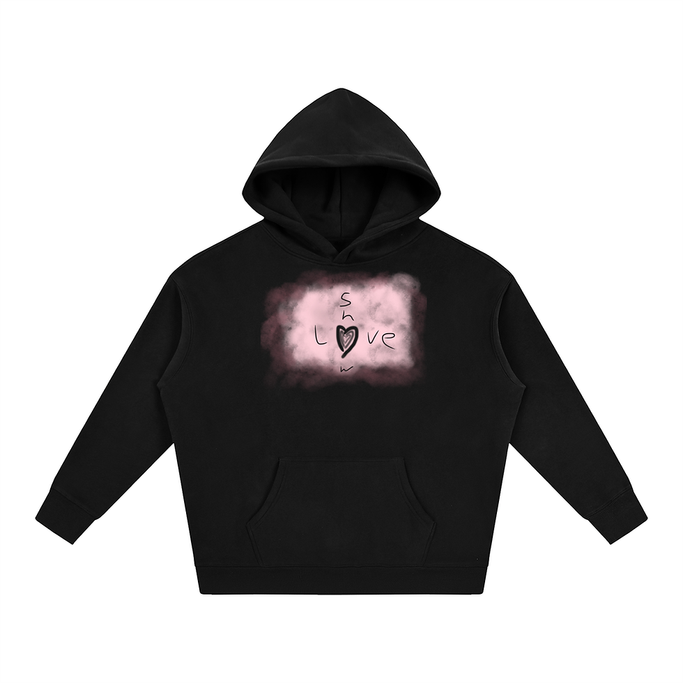 Thumbnail: Simple Strand of Love Fleeced Hoodie "Cloud"