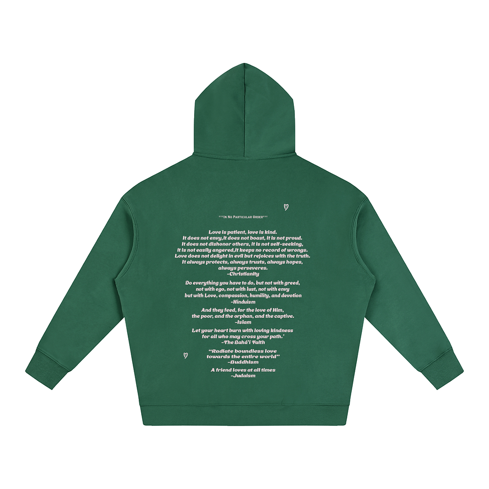 Thumbnail: Simple Strand of Love Fleeced Hoodie "Cloud"