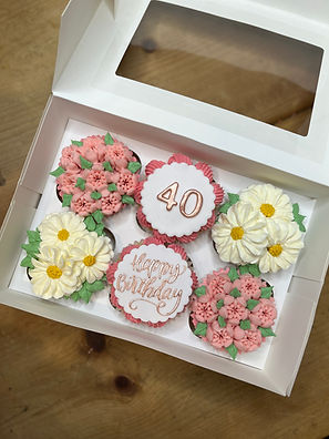 floral cupcakes