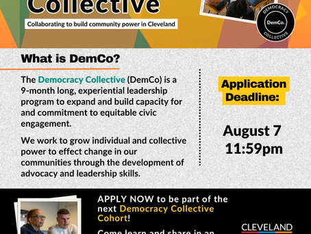 Graphic for Cleveland VOTES' Democracy Collective